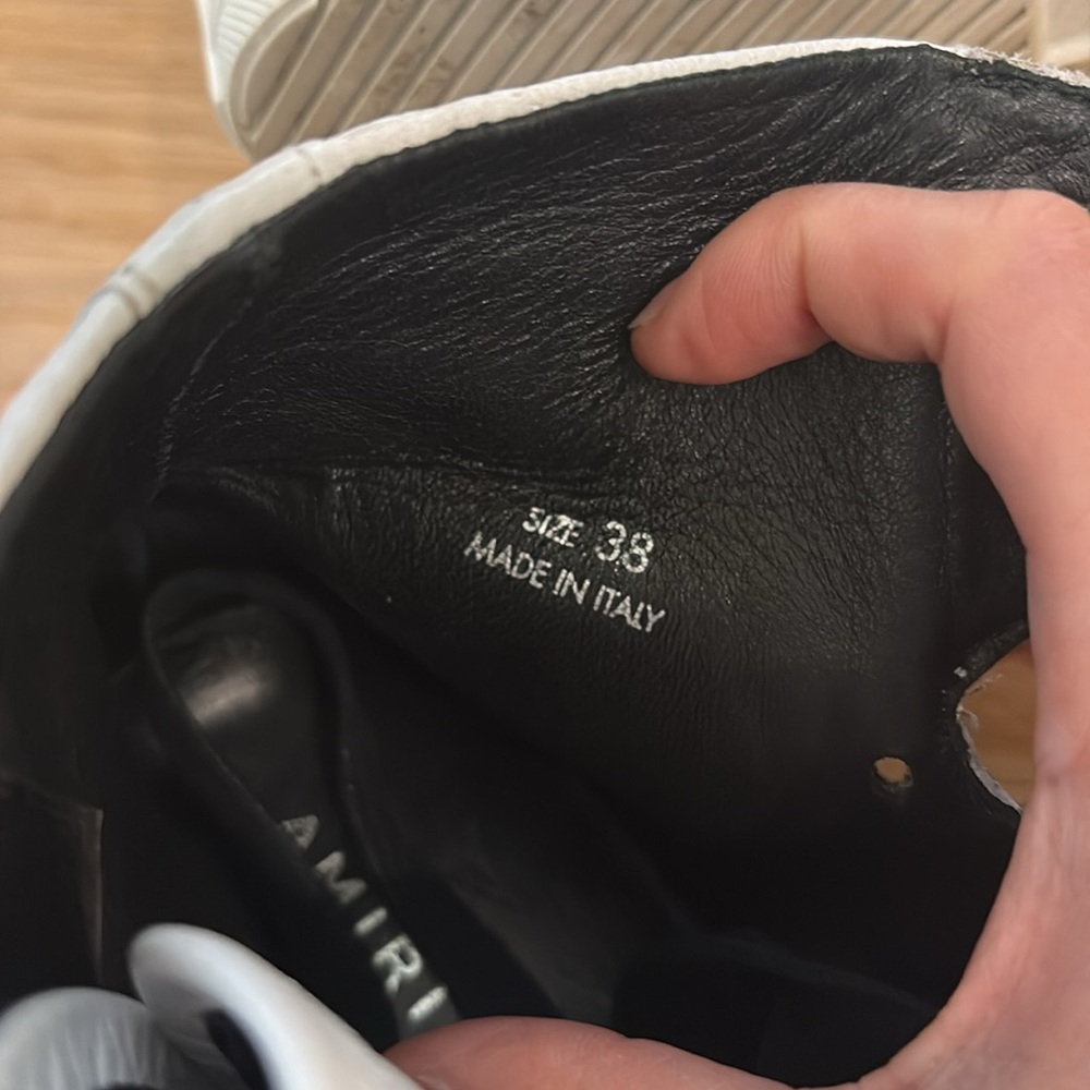 AMIRI Sunset Hi Top Sneakers 38 EUC - Picture 5 of 5